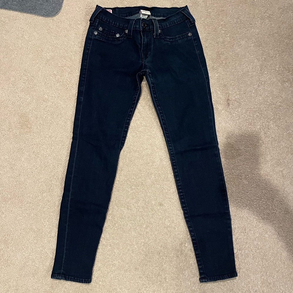 True Religion Dark Denim Jeans-good condition, no rips or tears